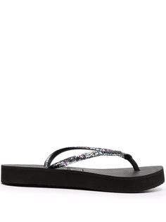 Havaianas шлепанцы с блестками