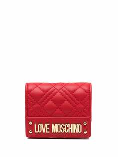 Love Moschino стеганый бумажник с логотипом