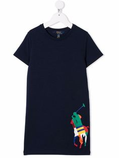 Ralph Lauren Kids платье-футболка с логотипом