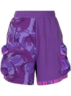 AAPE BY *A BATHING APE® спортивные шорты с камуфляжным принтом