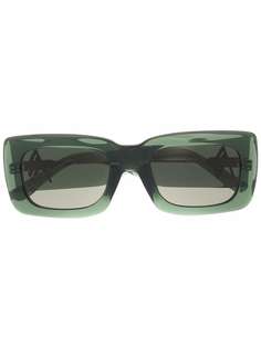 The Attico солнцезащитные очки в прозрачной квадратной оправе