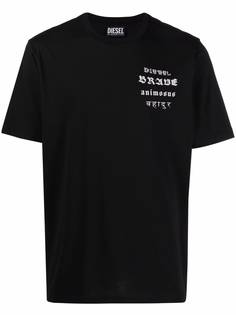 Diesel футболка с принтом Brave