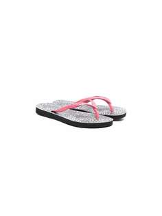 Havaianas Kids шлепанцы с леопардовым принтом