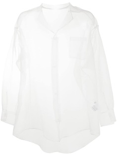 sulvam полупрозрачная рубашка Organdy