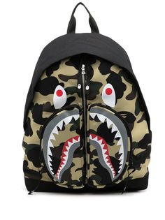 A BATHING APE® рюкзак Shark с камуфляжным принтом Bape