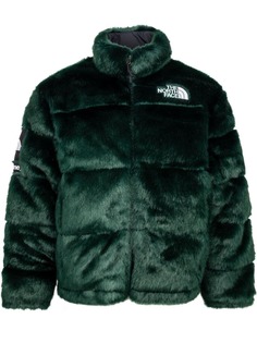 Supreme шуба из искусственного меха из коллаборации с The North Face