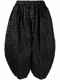 Black Comme Des Garçons укороченные брюки свободного кроя