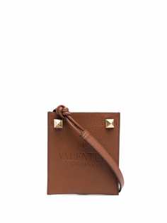 Valentino Garavani сумка на плечо Rockstud с тисненым логотипом