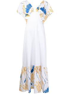 MEHTAP ELAIDI платье макси с цветочным принтом