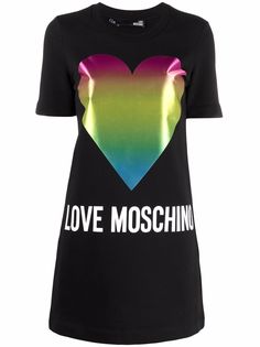 Love Moschino платье-футболка с короткими рукавами и логотипом