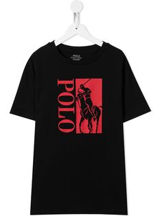 Ralph Lauren Kids футболка с графичным принтом