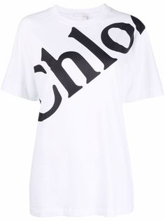 Chloé футболка с логотипом Chloe