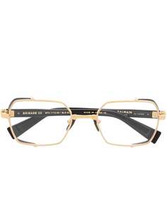 Balmain Eyewear очки в геометричной оправе