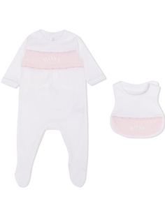 BOSS Kidswear комплект из пижамы и нагрудника с логотипом
