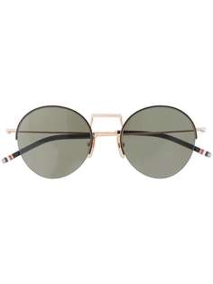 Thom Browne солнцезащитные очки в круглой оправе