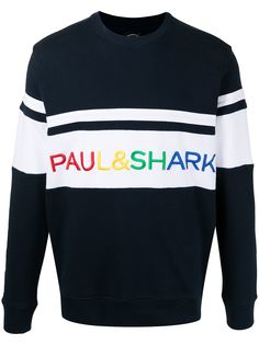 Paul & Shark толстовка с вышитым логотипом и вставками Paul&Shark