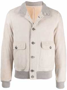 Eleventy бомбер из овчины