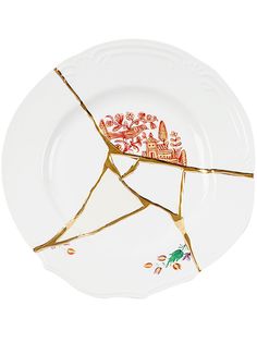 Seletti тарелка Kintsugi No. 1 (21 см)
