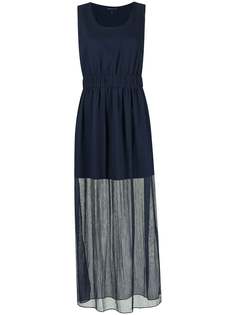 Armani Exchange многослойное платье макси
