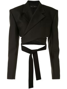 Proenza Schouler блейзер Slub Suiting с запахом