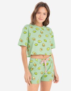 Зелёная пижама с авокадо Gloria Jeans