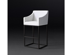 Барный стул emery slope bronze (idealbeds) белый 53x107x53 см.