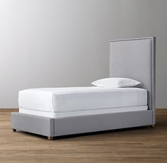Кровать детская sydney (idealbeds) серый 130x115x212 см.