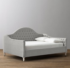 Кровать детская reese tufted (idealbeds) серый 215x100x105 см.