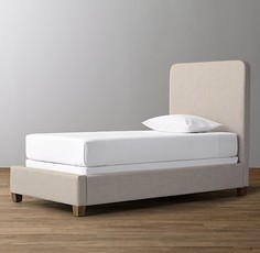 Кровать детская parker (idealbeds) серый 130x115x212 см.