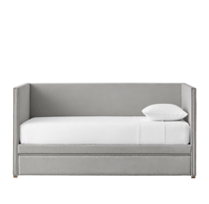 Кровать детская thalia без выдвижного механизма (idealbeds) серый 210x100x102 см.