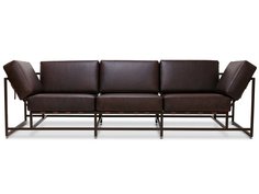 Трехместный диван лорд (the_sofa) коричневый 263x63x90 см.