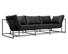 Трехместный диван лорд (the_sofa) черный 263x63x90 см.