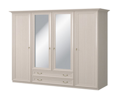 Шкаф 4-х дверный с зеркалом №290 (серия МК 57) Корвет