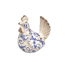 Фигурка Royal Garden Co. UK Лазурит Курица белый с голубым 15 см