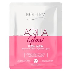 Aqua Glow Тканевая маска для лица Увлажнение и сияние Biotherm