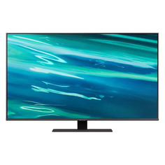 Телевизор Samsung QE75Q80AAUXRU, 75", QLED, Ultra HD 4K, темно-серебристый