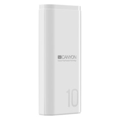 Внешний аккумулятор (Power Bank) Canyon PB-103, 10000мAч, белый [cne-cpb010w]
