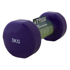 Гантель Atemi AD053 1гант. 3кг винил. сиреневый (00-00004857)