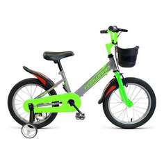 Велосипед FORWARD Nitro 18 (2020-2021), городской (детский), колеса 18", серый/черный, 9.5кг [1bkw1k7d1015]