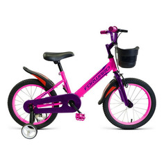 Велосипед FORWARD Nitro 18 (2020-2021), городской (детский), колеса 18", розовый/черный, 9.5кг [1bkw1k7d1016]
