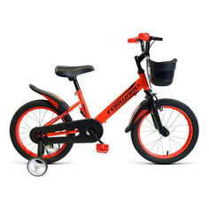 Велосипед FORWARD Nitro 18 (2020-2021), городской (детский), колеса 18", красный/черный, 9.5кг [1bkw1k7d1018]