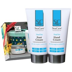 SeaCare, Подарочный Spa набор №1, крем для рук и крем для ног с минералами Мертвого моря и маслами 2х150 мл Dead Sea
