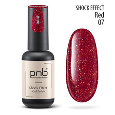 PNB, Гель-лак Shock Effect №07, Red