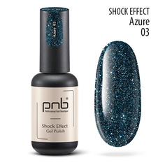 PNB, Гель-лак Shock Effect №03, Azure