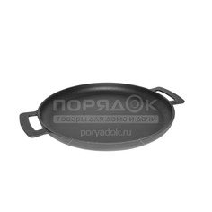 Сковорода-гриль чугунная с антипригарным покрытием Forester CI-09, 32 см