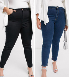 Комплект из 2 джинсов скинни ASOS DESIGN Curve - Скидка 16%-Мульти