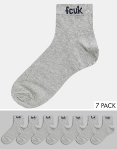 Набор из 7 пар спортивных носков French Connection-Серый