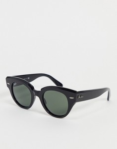 Женские солнцезащитные очки «кошачий глаз» черного цвета Ray-Ban 0RB2192-Черный цвет