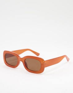 Женские круглые солнцезащитные очки оранжевого цвета Jeepers Peepers-Оранжевый цвет