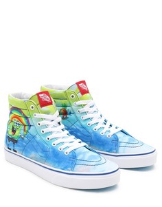 Разноцветные высокие кроссовки Vans X Spongebob SK8-Hi Imagination-Multi